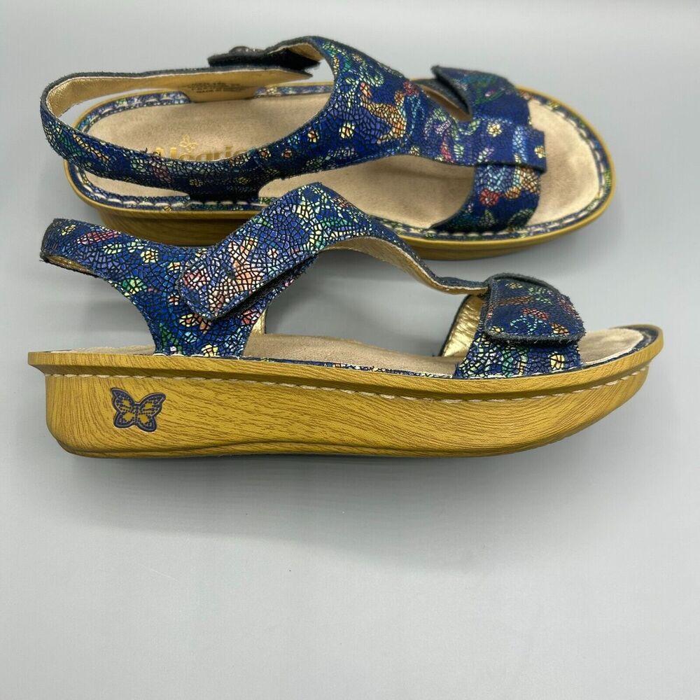 Alegria T-Strap Sandals Kendra Leather KEN-158W Women Size US 9.5-10 / EU 40